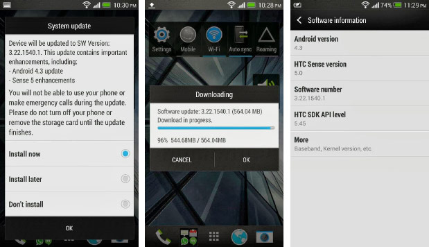 HTC One ได้รับ Android 4.3 แล้ว จงรีบอัพเดทกันโดยถ้วนหน้า