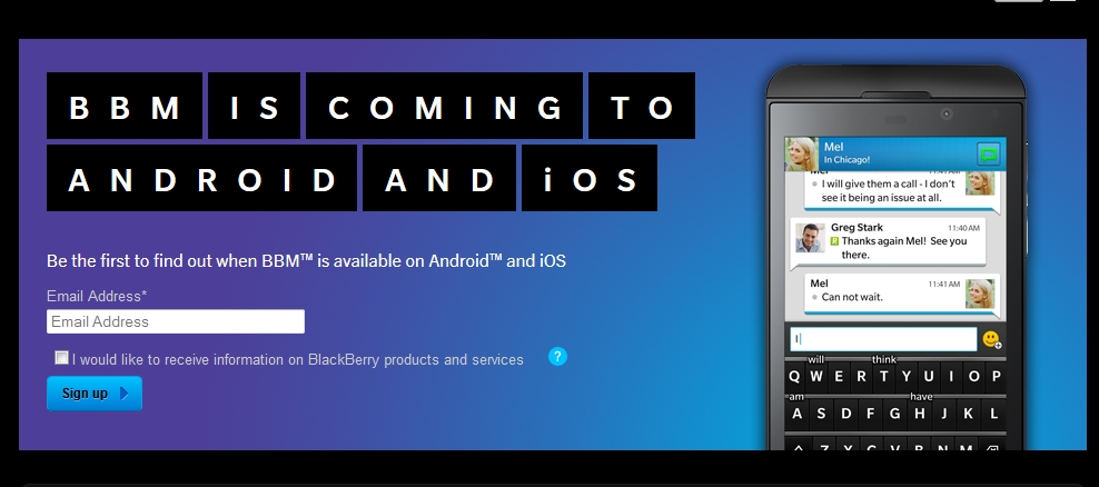 BBM for Android และ iOS มาแล้ว (จริงๆ)