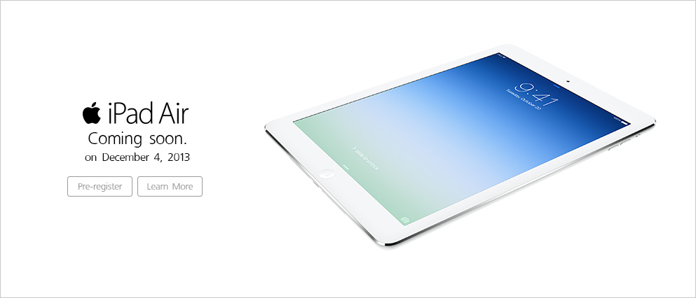 ทรูมูฟ เอช ประกาศวางจำหน่าย iPad Air อย่างเป็นทางการ วันที่ 4 ธันวาคม 2556 ในประเทศไทย