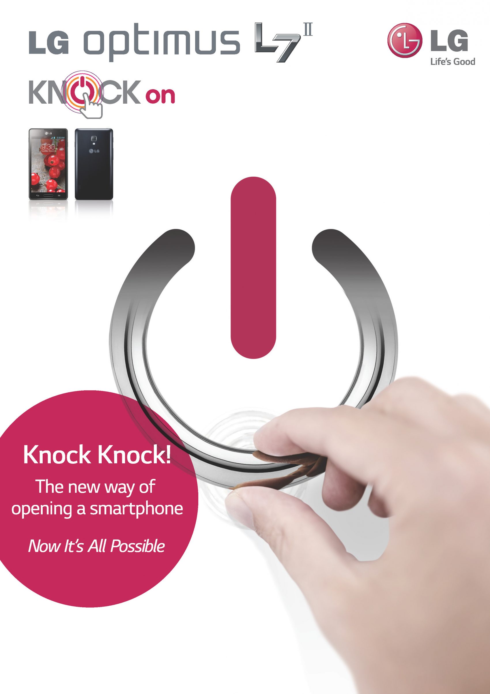 แอลจีส่งฟีเจอร์ KnockON ลง LG L Series II ตอบรับกระแสฮิตจากผู้ใช้งานในไทย