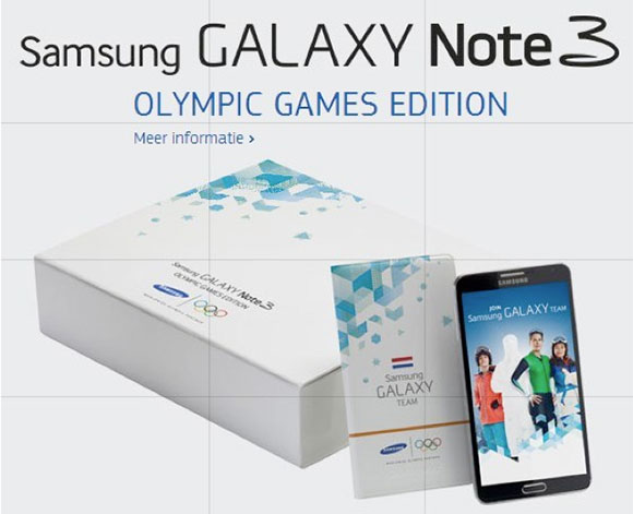 ผู้สนับสนุน… Samsung เปิดตัว Galaxy Note 3 รุ่นพิเศษรับกีฬาโอลืมปิคฤดูหนาว
