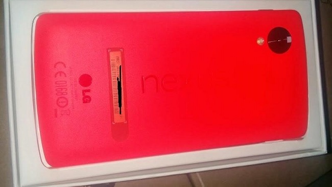 รูปหลุด Nexus 5 สีแดงสดใส!