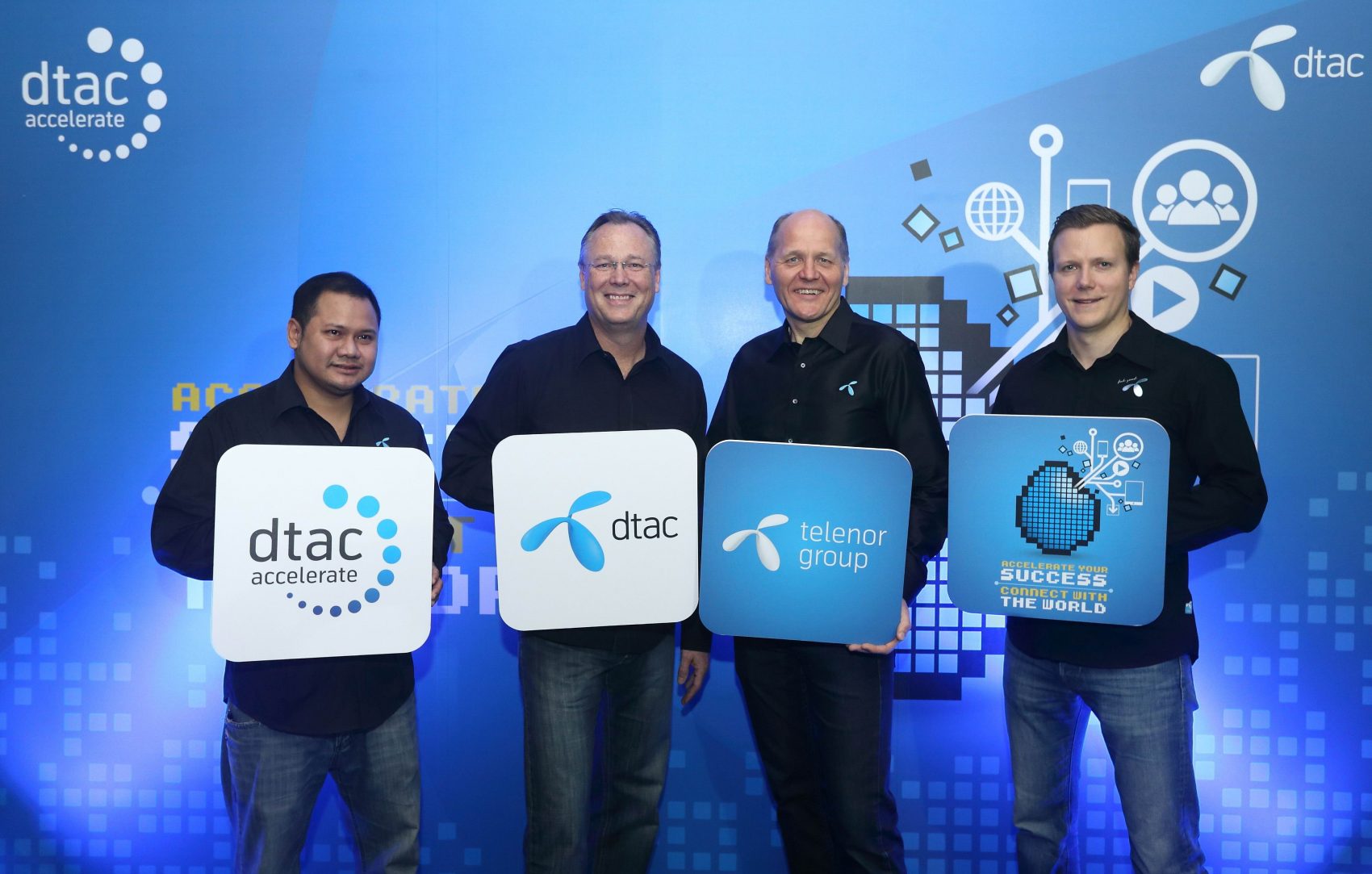 ดีแทคและเทเลนอร์กรุ๊ปเปิดตัว dtac Accelerate ลงทุนตั้งบริษัทสร้างสตาร์ทอัพ เพื่อสร้างโอกาสในการหานวัตกรรมทางธุรกิจใหม่