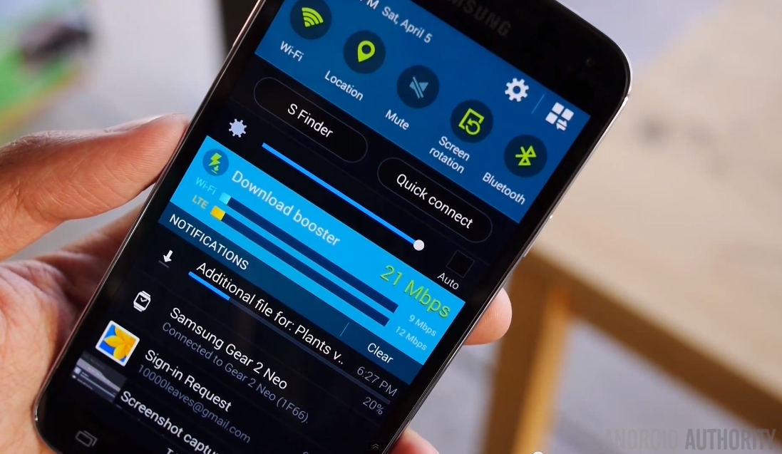 มีแต่ไม่ได้ใช้ Galaxy S5 Download Booster โดนเครือข่ายบล็อก
