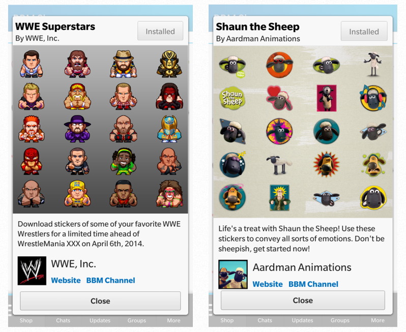 BBM มีสติกเกอร์แล้ว อัพเดทให้ใช้กันได้บน BB, iOS, Android