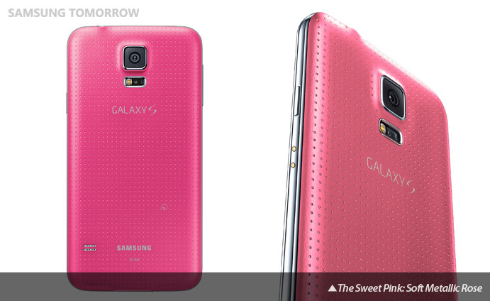 Samsung Galaxy S5 สีชมพู ขายเฉพาะประเทศญี่ปุ่น