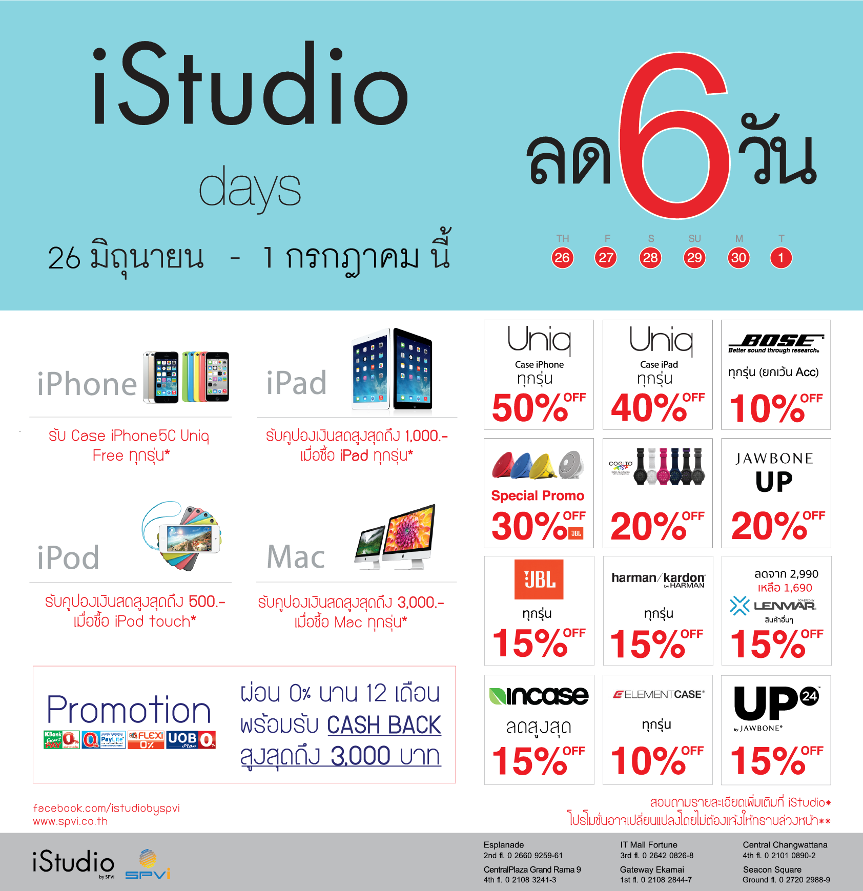 เหล่าสาวก Apple เตรียมจ่าย… ในงาน iStudio Day โดย SPVI ร่วมจัดหนักลดราคารวด 6 วัน