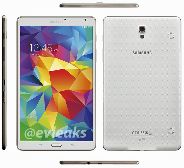 รูปเรนเดอร์ Samsung Galaxy Tab S 8.4 หลุดมาแล้ว