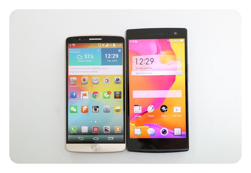 ลองจับเทียบสมาร์ทโฟนจอ QHD 2 รุ่นดัง OPPO Find7 และ LG G3