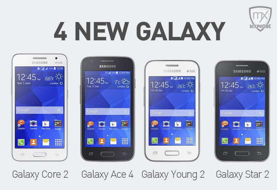 มาเป็นชุด… Samsung เปิดตัว GALAXY Core 2 พร้อมสามพี่น้องตลาดล่าง