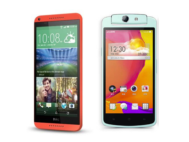 เทียบ 2 สมาร์ทโฟนมาแรง  2 รุ่นฮิต OPPO N1 mini และ  HTC Desire 816