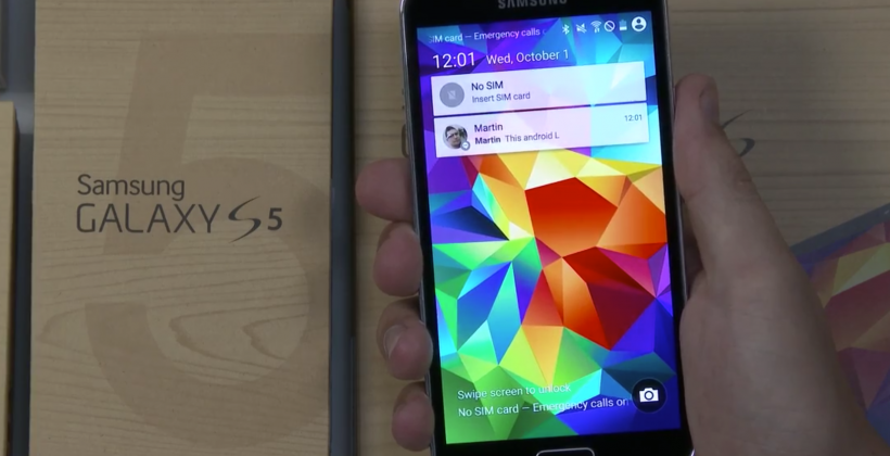ฮั่นแน่ ไปแอบดูคลิป Android L ทดสอบการใช้งานบน Galaxy S5 กันไหม?