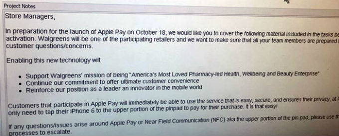 Apple Pay อาจจะเปิดตัวในวันที่ 18 ตุลาคมนี้ อ้างอิงจากเอกสารที่หลุดออกมา
