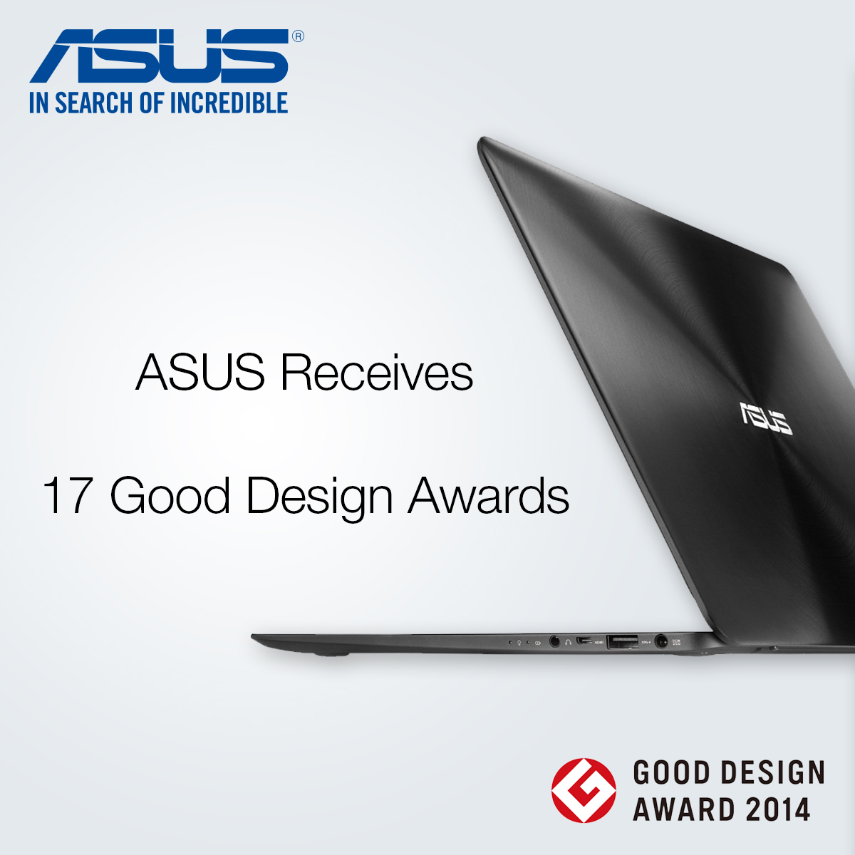 เอซุสกวาด 17 รางวัล Good Design Award จากกรุงโตเกียว ประเทศญี่ปุ่น