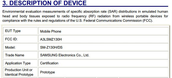 โผล่รหัส SM-Z130H มือถือ Tizen ตัวแรกจาก Samsung