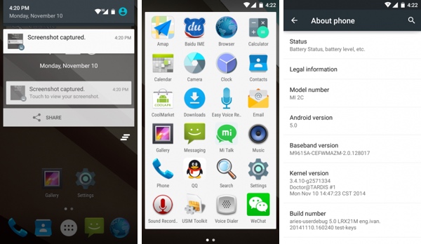 Xiaomi เปิดให้โหลด Android Lollipop สำหรับ Mi 2 และ 2S อย่างไม่เป็นทางการ
