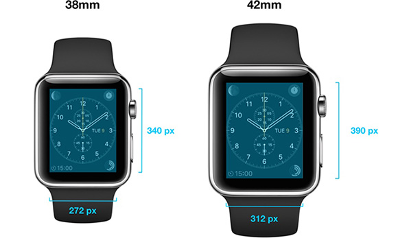 เผยความละเอียดหน้าจอ Apple Watch มาแล้ว ใน WatchKit SDK
