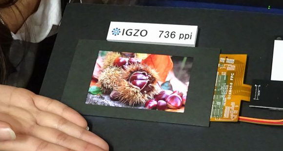 ประกาศศักดา Sharp เผยโฉมหน้าจอ IGZO ละเอียด 736 พิกเซลต่อตารางนิ้ว