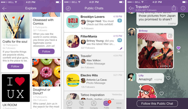 Viber เปิดตัวฟีเจอร์ใหม่ Public Chats ช่วยให้ผู้ใช้ Viber ใกล้ชิดกับเซเลบและแบรนด์โปรดมายิ่งขึ้น