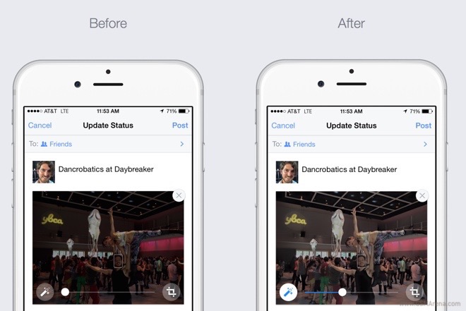 Facebook อัพเดทใหม่ ทำให้เราสามารถแต่งภาพก่อนขึ้นโพสต์ในตัวแอปได้แล้ว