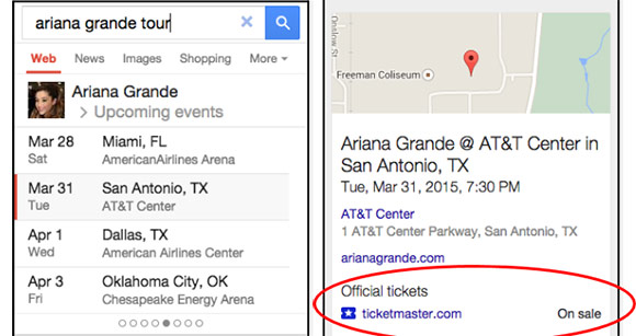 สามารถซื้อตั๋วงานแสดงต่างๆ ผ่าน Google Search และ Google Maps ได้แล้ว!!!