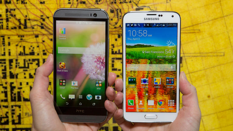 ตีความว่า ผลสำรวจที่อังกฤษลูกค้า Galaxy S5 ตั้งตารออัพเกรด ฝั่ง One M8 ยังไม่รีบ