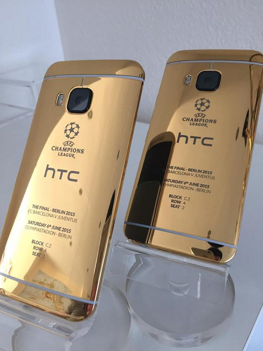 เปิดตัว One M9 เครื่องทอง 24 กะรัต ร่วมเฉลิมฉลอง UCL Final : Berlin 2015 ดึกคืนนี้