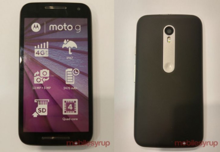 ท่าจะแจ่ม Moto G รุ่นที่ 3 มาพร้อมคุณสมบัติการป้องกันน้ำ IPX7 ซะด้วย