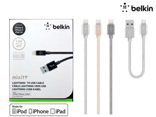 “Belkin” ผลิตสายชาร์จใหม่คุณภาพพรีเมี่ยมเพื่อ iPhone พร้อมความยาว 15 ซม. และ 1.20 ม.