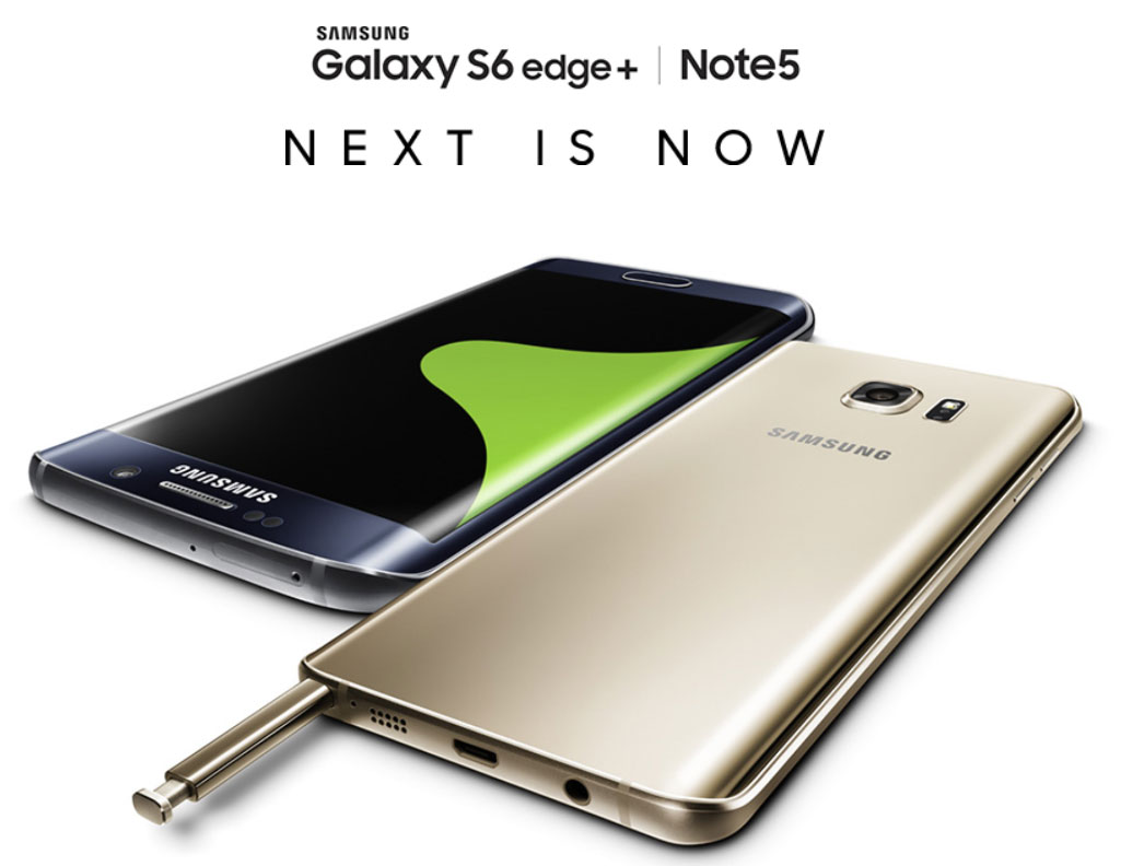 Samsung เปิดตัวสองแฝด Phablet Hi-End ตามนัด Galaxy Note 5 ควงคู่กับ S6 edge+