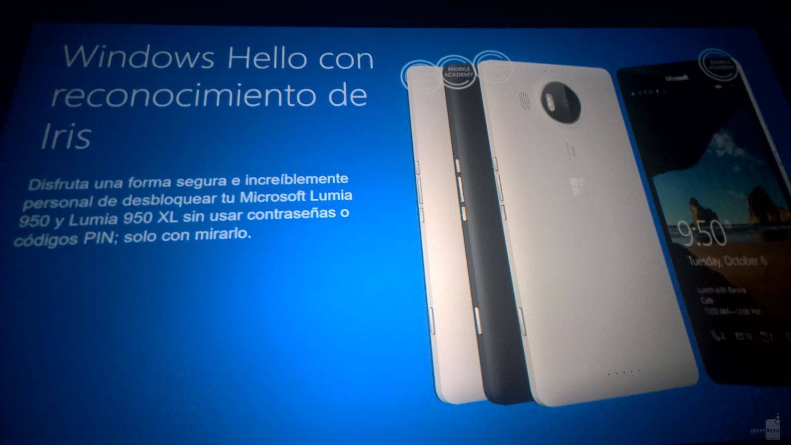 ไม่หลุดเฟรม แหล่งข่าวละตินเผยข้อมูลโทรศัพท์ซีรีส์ Lumia 950 เปิดตัวระบบสแกนม่านตา