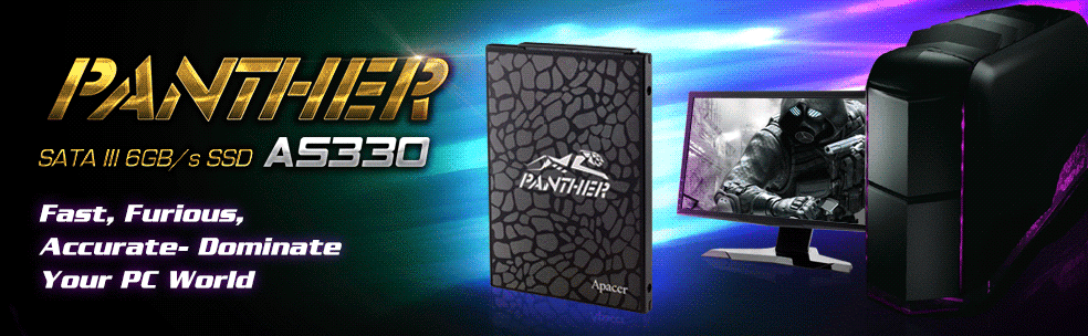 AS330 PANTHER SSD รุ่นล่าสุด จาก APACER แรง เร็ว ชัวร์ !!  ด้วยความเร็วในการอ่านสูงสุด 545MB/s