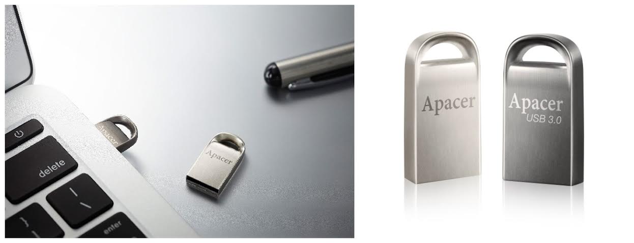 Apacer เปิดตัวซุปเปอร์มินิ USB บอดี้โลหะคุณภาพสูงพร้อมการปกป้องแบบ triple proof