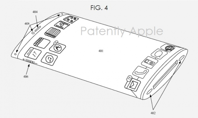 Apple ได้รับยืนยันสิทธิบัตรงานออกแบบอุปกรณ์โทรศัพท์คุณสมบัติจอโค้งนูน