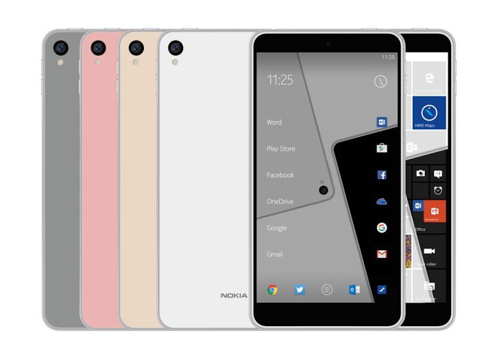 ภาพเรนเดอร์ใหม่ Nokia C1 อาจจะมีทั้งรุ่น Android และ Windows 10