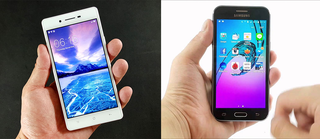 เทียบสเปคจัดเต็มกับสมาร์ทโฟนรุ่นเล็กราคาเบา OPPO Mirror 5 Lite VS  Galaxy J2