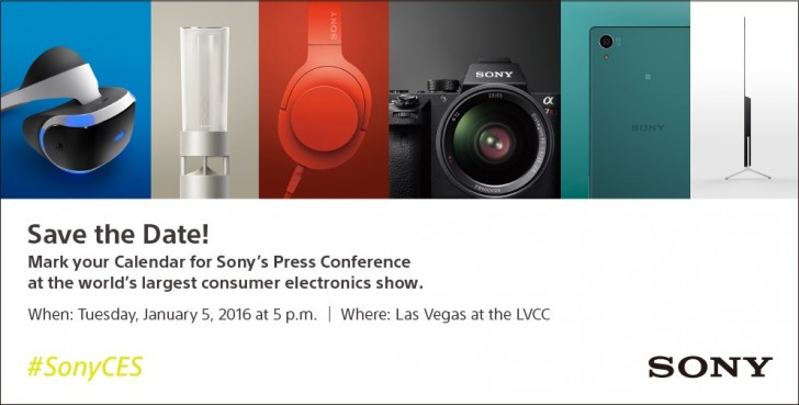 Sony ออกบัตรเชิญสื่อมวลชนเข้าร่วมงานแถลงข่าว CES 2016 ที่ลาสเวกัส รับปีใหม่