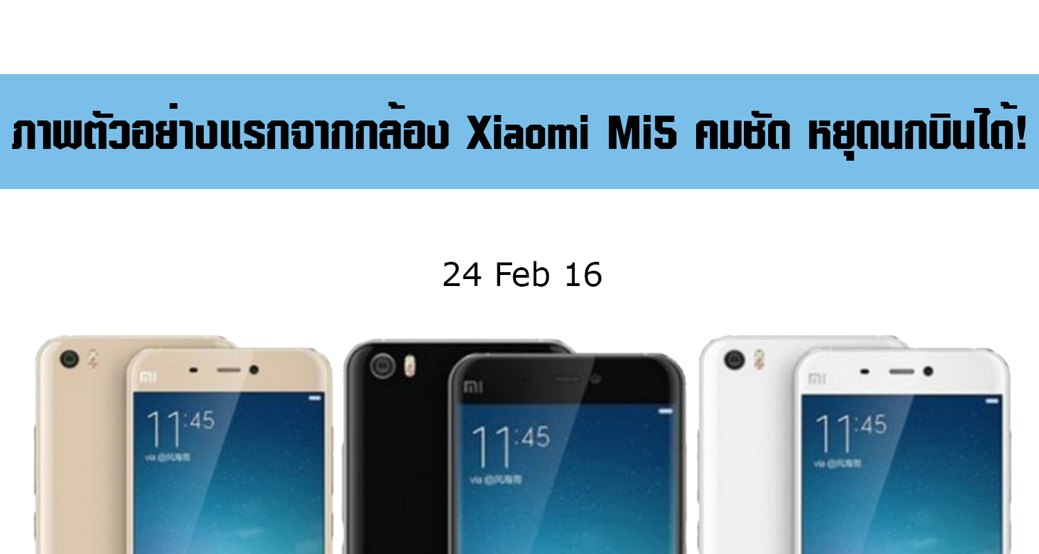 ภาพตัวอย่างแรกจากกล้อง Xiaomi Mi5 หลุดออกมาแล้ว เซ็นเซอร์ 16MP OIS, Laser focus