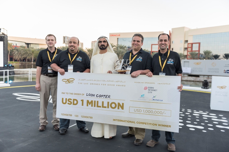 สองทีมจากสหรัฐคว้ารางวัล “UAE Drones for Good Award” และ “UAE AI & Robotics Award for Good”