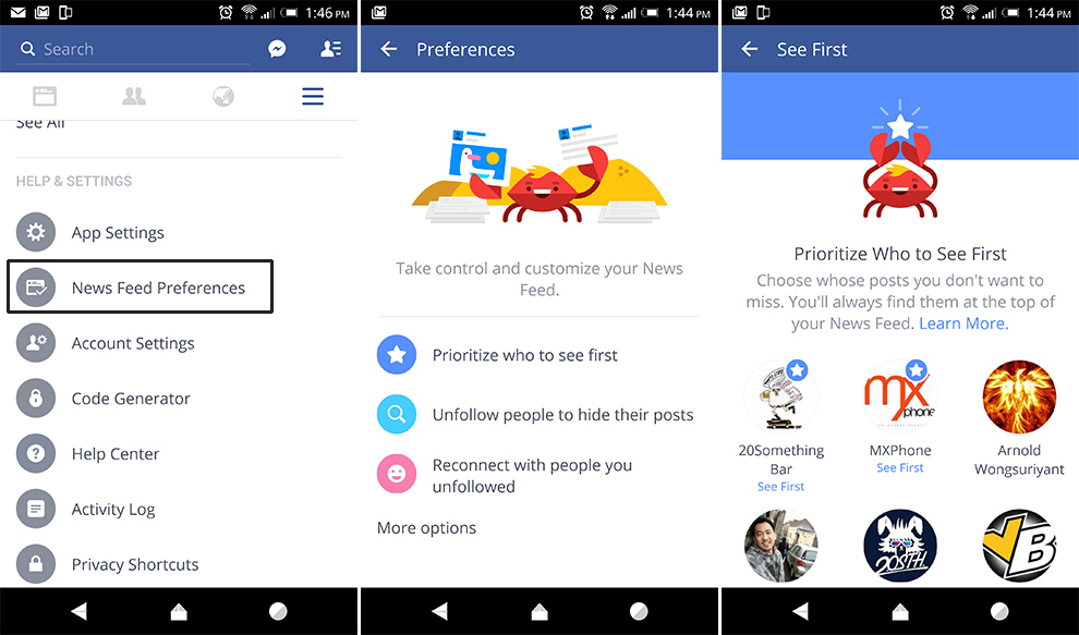 Facebook App อัพเดทใหม่ ปรับปรุงหน้า News Feed ตั้งค่าการแสดงโพสได้ดีขึ้น