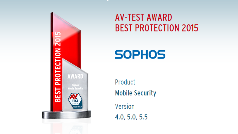 สถาบัน AV-Test มอบรางวัลด้านการป้องกันภัยคุกคามที่ดีที่สุด ให้กับ Sophos Mobile Security For Android