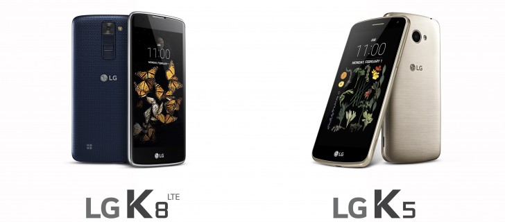 LG เปิดตัว LG K8 และ LG K5 คู่หูสมาร์ทโฟนราคาประหยัดเจาะตลาดทั่วโลก