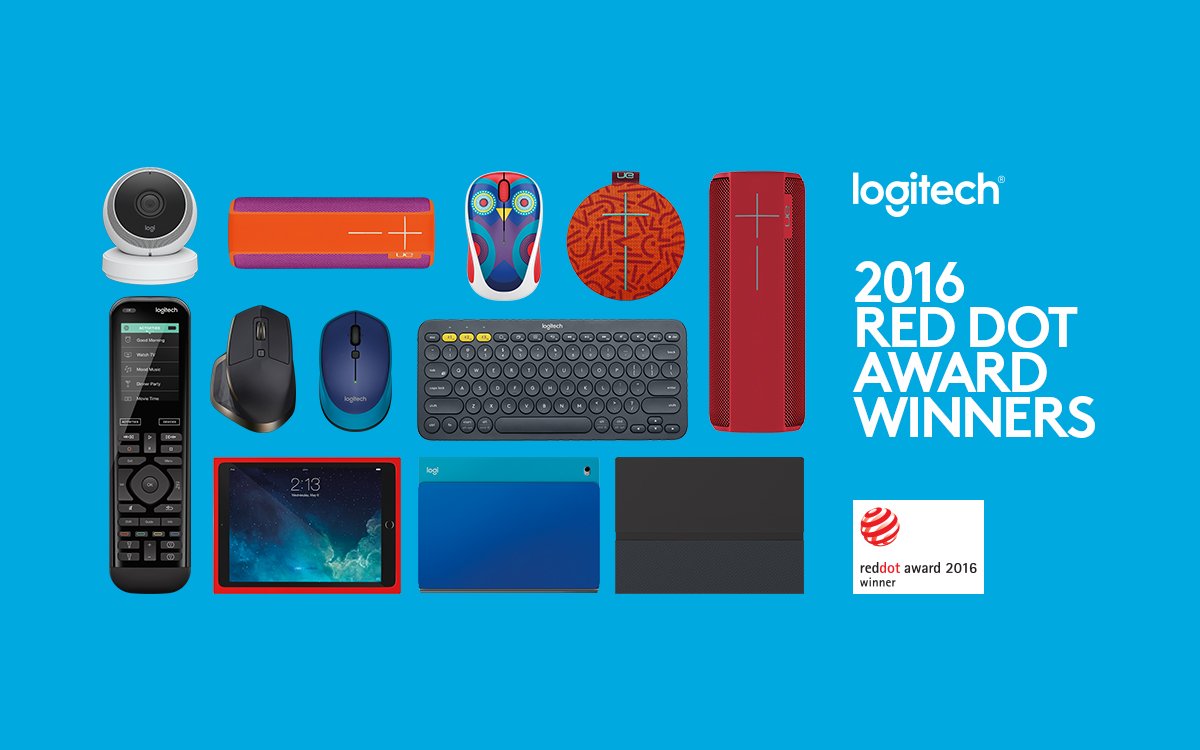 โลจิเทคสร้างสถิติใหม่ กวาดรางวัลสุดยอดการออกแบบ  ‘Red Dot 2016 Product Design Awards’ สูงสุด 9 รางวัล
