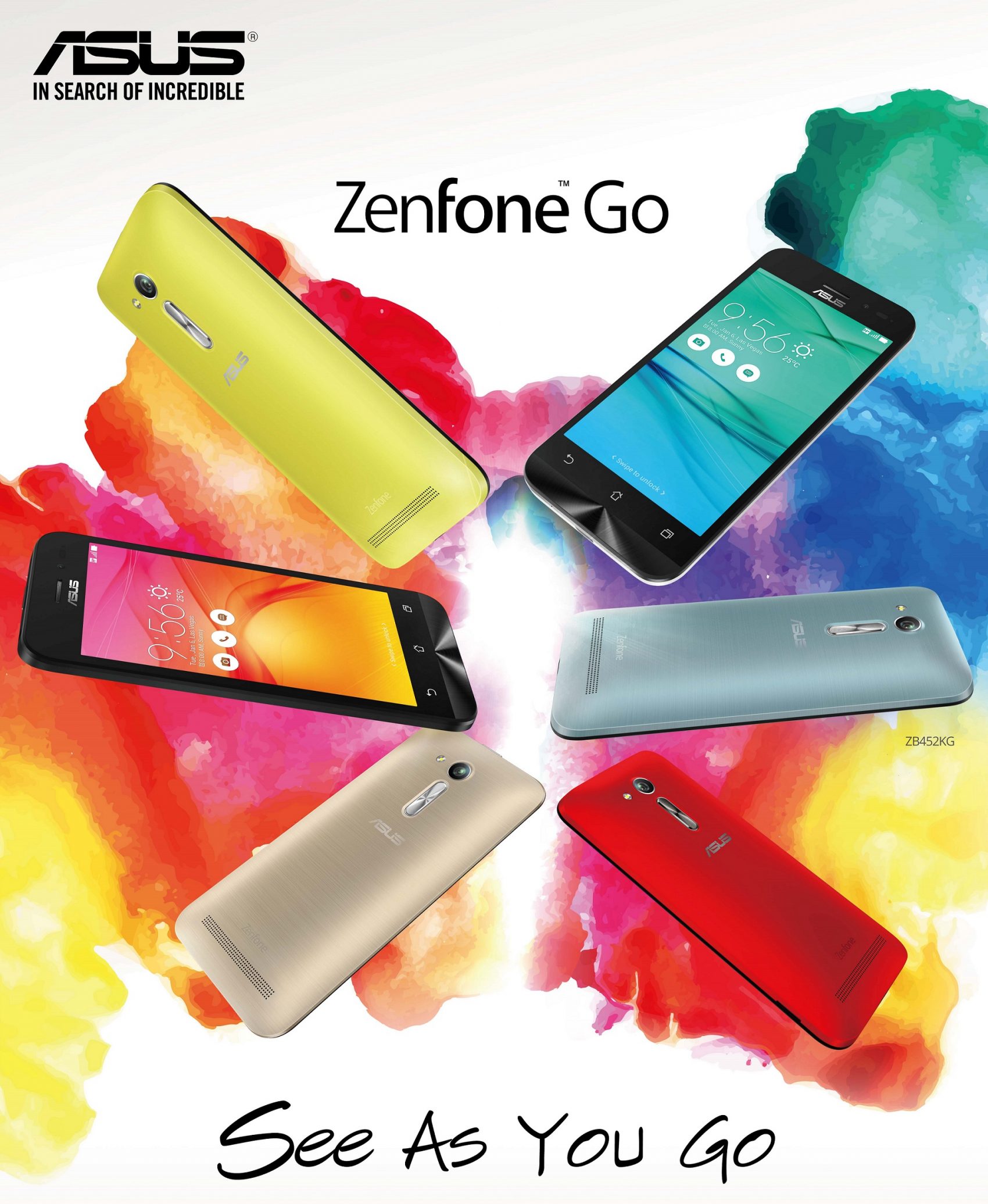 กลับมาใหม่ ASUS ZenFone Go รุ่นล่าสุด ZB452KG  สมาร์ทโฟนดีไซน์พรีเมียม คุ้มค่า ทันสมัย หลากหลายสี เอาใจวัยรุ่น