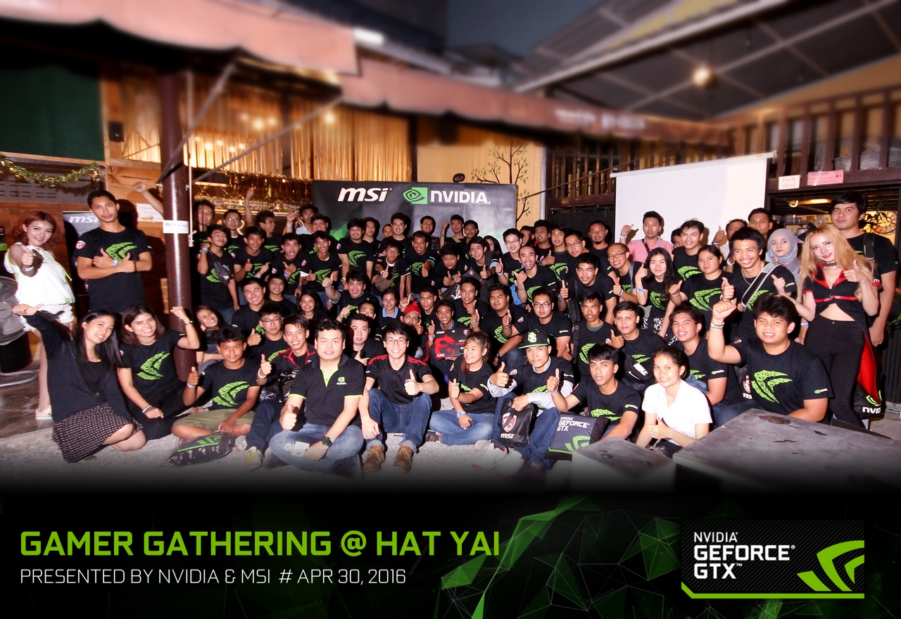 มันส์หยดติ๋ง!!  NVIDIA จับมือ MSI ลงใต้พบปะสาวกค่ายเขียวและมังกรแดง  ในงาน “กินนม ชมคอมฯ” @ หาดใหญ่