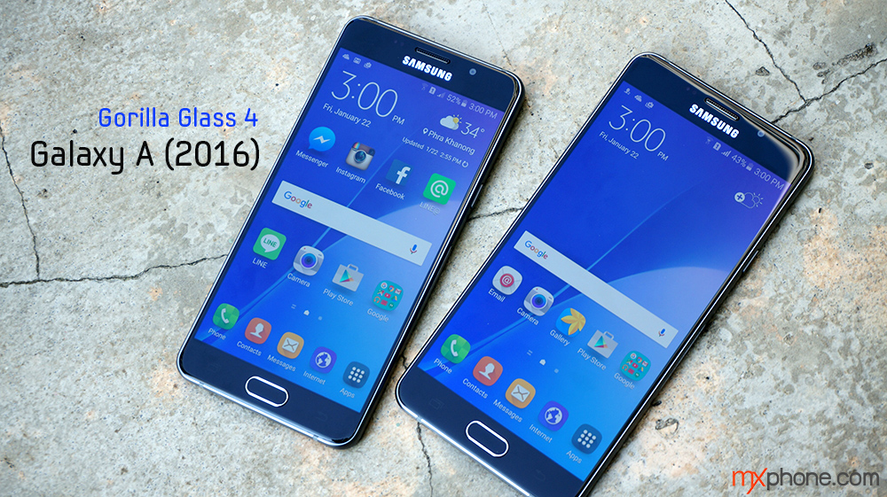 แนะนำทั้งสวยทั้งแกร่ง Galaxy A (2016) บอดี้ Metal Frame ผสานกระจก Gorilla Glass 4