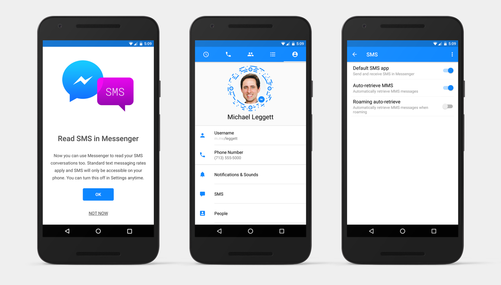 Facebook Messenger เปิดตัวฟีเจอร์ใหม่สนับสนุนการใช้งาน SMS ครบวงจร