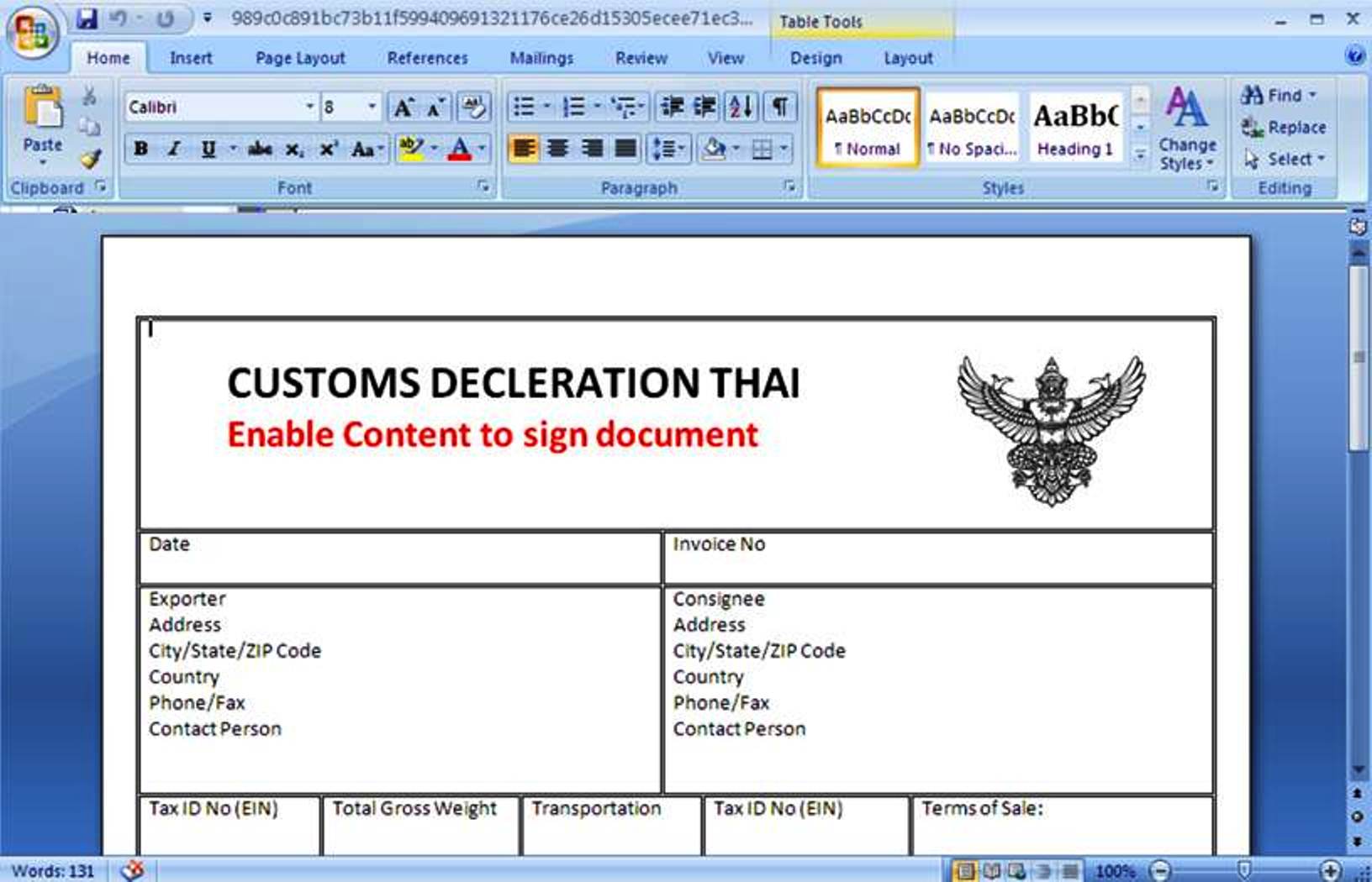 เทรนด์ ไมโคร แจ้งเตือน Ransomware ล่าสุด พบมัลแวร์ในอีเมลขยะที่มีไฟล์แนบ ที่ดูจะคล้ายเป็นใบศุลกากรไทย