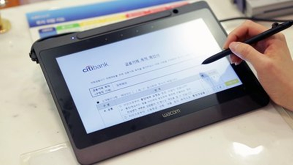 Citibank Korea เลือกใช้แท็บเล็ตพร้อมเมาส์ปากกาของ Wacom กว่า 300 เครื่อง ใน 126 สาขา