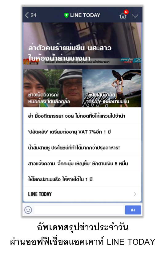 LINE ยกระดับสู่ Smart Portal อัพเดทฟีเจอร์ LINE TODAY ครั้งใหญ่ สารพันข้อมูลเด็ด ข่าวดัง ประเด็นร้อน เทรนด์ฮิต ในหน้าไทม์ไลน์